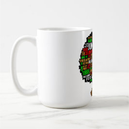 Caneca De Café Décima sexta-feira, mês da história negra, kwanza,