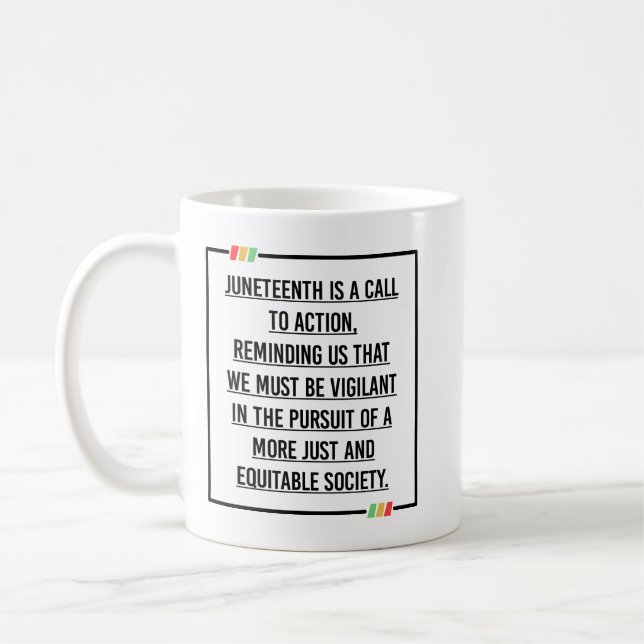 Caneca De Café Décimo Junho, Liberdade da Afro-Americana. (Esquerda)