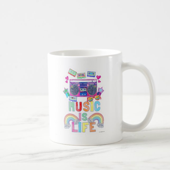 Caneca De Café Declaração de Cartografia sobre Música Epic Life (Direita)