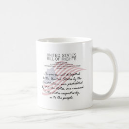 Caneca De Café Declaração De Direitos Dos Estados Unidos. Décima