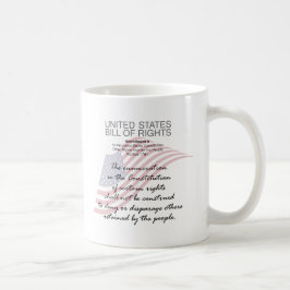 Caneca De Café Declaração De Direitos Dos Estados Unidos. Nona al