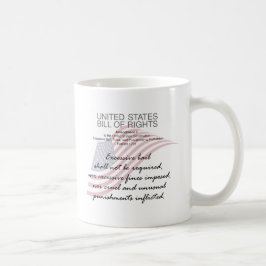 Caneca De Café Declaração De Direitos Dos Estados Unidos. Oitava