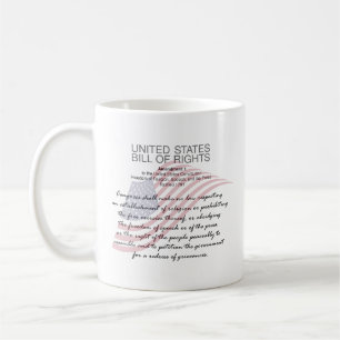 Caneca De Café Declaração De Direitos Dos Estados Unidos. Primeir