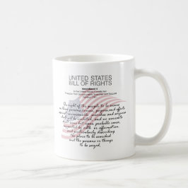 Caneca De Café Declaração De Direitos Dos Estados Unidos. Quarta