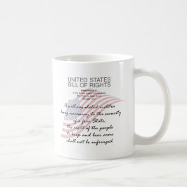 Caneca De Café Declaração De Direitos Dos Estados Unidos. Segunda