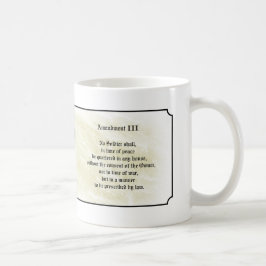 Caneca De Café Declaração de Direitos - terceira alteração