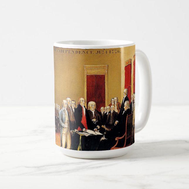 Caneca De Café Declaração de independência (Frente Esquerda)