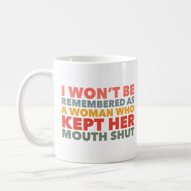 Caneca De Café Declaração Fale Sua Verdade (Esquerda)