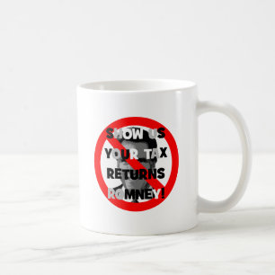 Caneca De Café Declarações de rendimentos de Romney