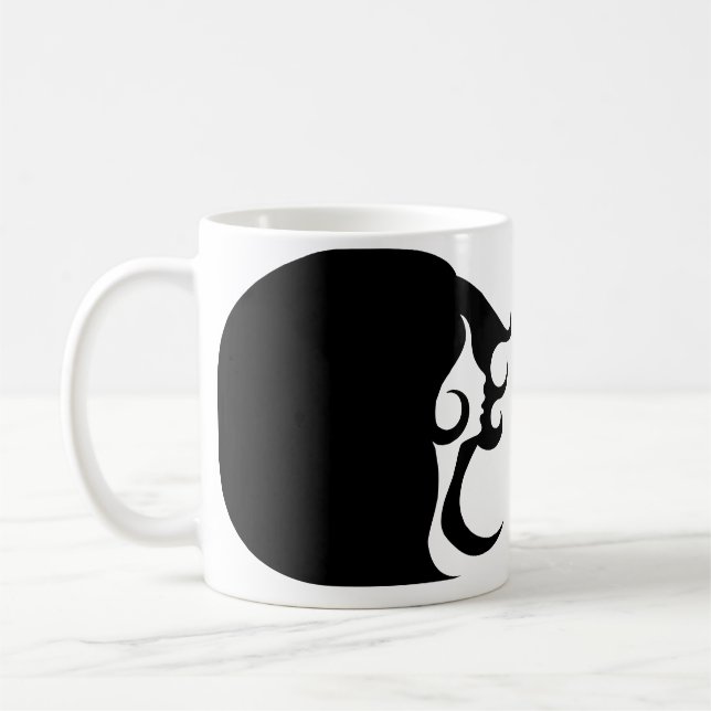 Caneca De Café Deco Mod Woman Coffee Mug (Esquerda)