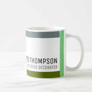 Caneca De Café decor profissional Coffee-Mug com borda colorida