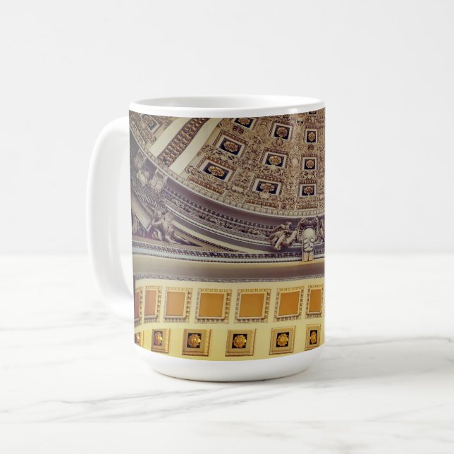 Caneca De Café Decoração. A Biblioteca do Congresso. EUA (Frente Esquerda)