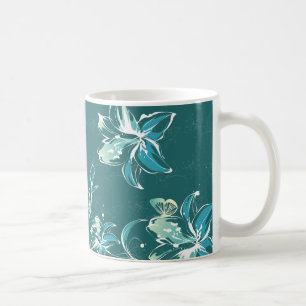 Caneca De Café Decoração da Flor 9 Mug