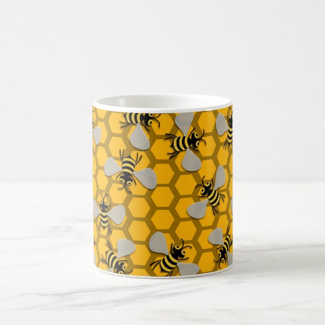 Caneca De Café decoração das abelhas (Centro)