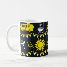 Caneca De Café Decoração de acampamento de Caravana