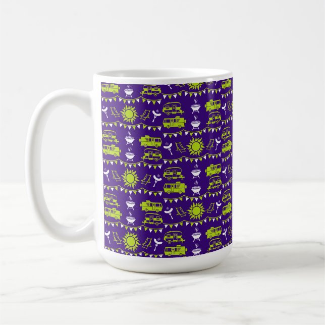 Caneca De Café Decoração de Acampamento de Caravana (Esquerda)