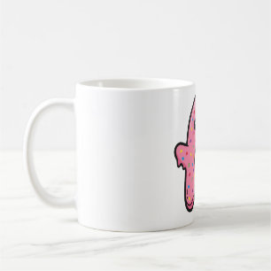 Caneca De Café Decoração de Fantasma de Donut Fofa Arte de Hallow