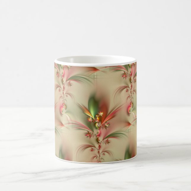 Caneca De Café decoração de flores/papel de parede (Centro)