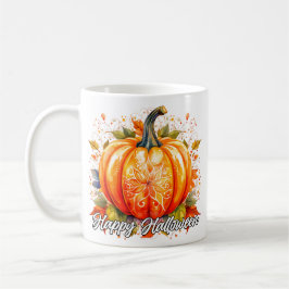 Caneca De Café Decoração Festiva Feliz Halloween Abóbora