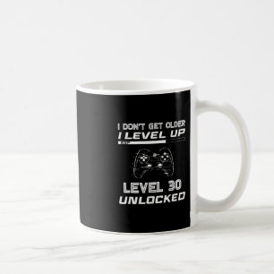 Caneca De Café Decorações de Aniversário de 30 Anos para Jogador