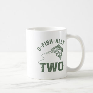 Caneca De Café Decorações de Aniversário O-fish-ally Dois 2º Aniv