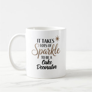 Caneca De Café Decorador de Bolo Sparkle