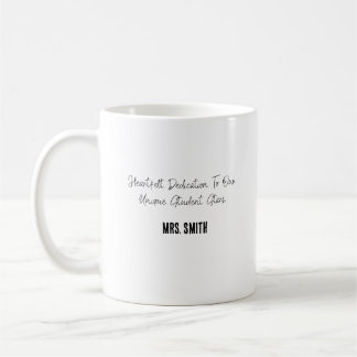 Caneca De Café Dedicação Sincera às Nossas Estrelas Estudantis Ún