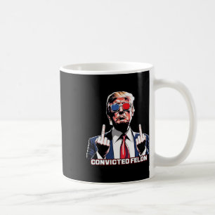Caneca De Café Dedo Médio, estou votando pelo condenado Felon