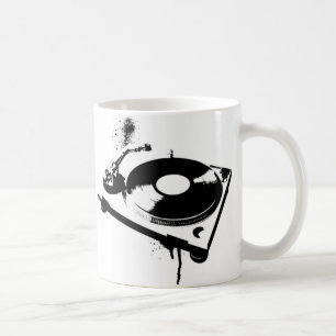 Caneca De Café Deejay DJ Turntable Coffee Mug Presentes para mú