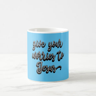 Caneca De Café Deem As Vossas Preocupações A Jesus