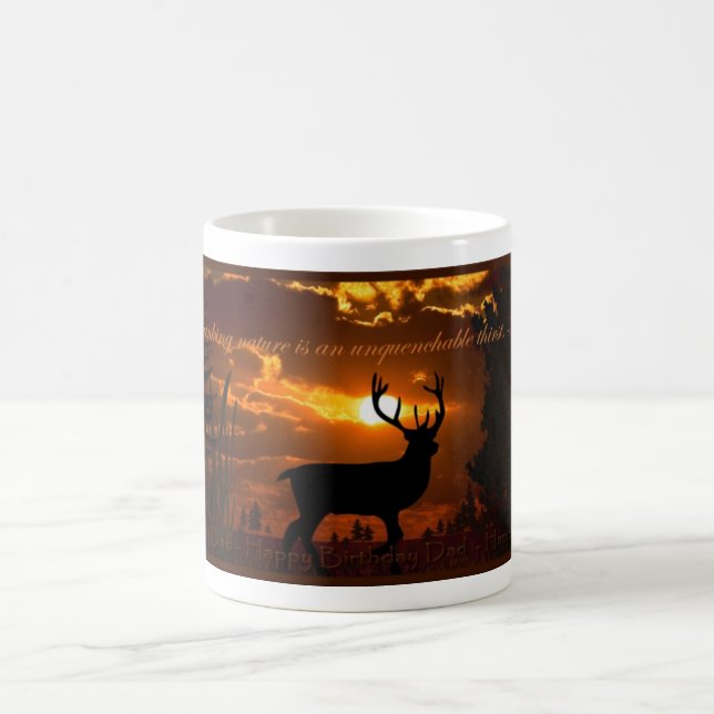 Caneca De Café Deer Birthday Mug - PAI (Centro)