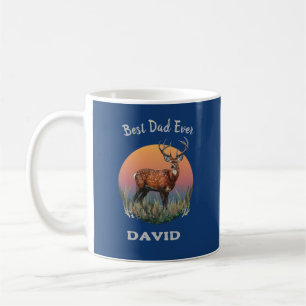 Caneca De Café Deer Buck Melhor Pai De Padre Mug.