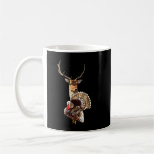 Caneca De Café Deer E Turquia Legal Hunt Hobby Caçando A Vida Sel