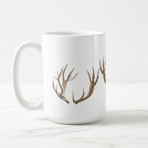 Caneca De Café Deer Hunter Antlers Café Mug