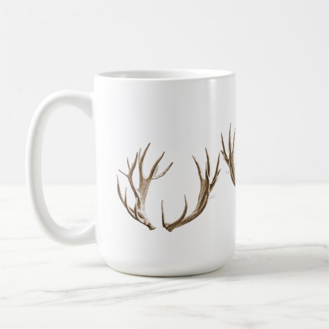 Caneca De Café Deer Hunter Antlers Café Mug (Esquerda)