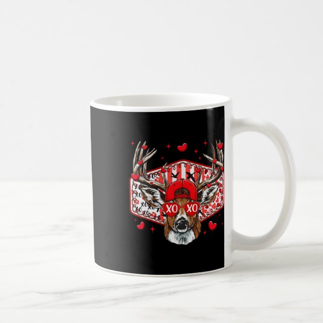 Caneca De Café Deer Hunting Xoxo Valentine Buck Boys Cap Men Wome (Direita)