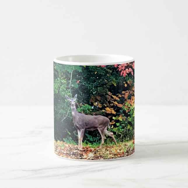 Caneca De Café Deer in the Forest, Oregon (Centro)