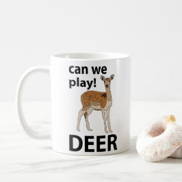 Caneca De Café Deer Podemos Jogar Cerveja