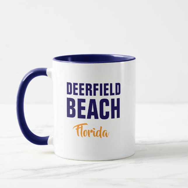 Caneca de café Deerfield Beach Flórida (Esquerda)
