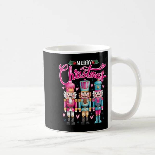 Caneca De Café Deez Loucos Nutcracker Felry Christmas Matching Pa (Direita)