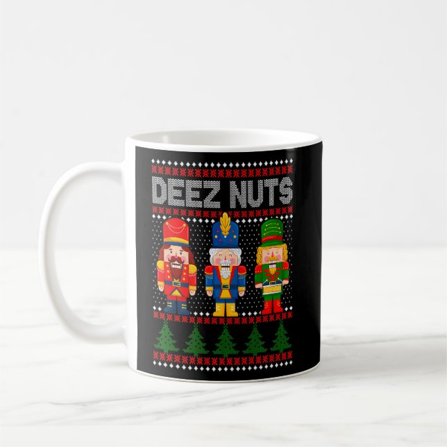Caneca De Café Deez Loucos Nutcracker Shirt Men Mulheres Engraçad (Esquerda)