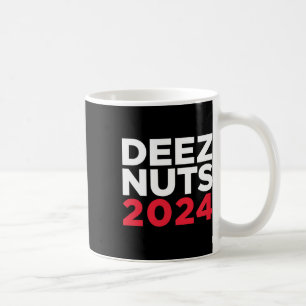 Caneca De Café Deez Nuts 2024 - Meme Humorístico Republicano Demo