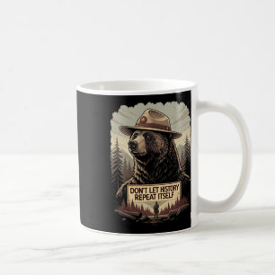 Caneca De Café Defenda a Democracia - Não Deixe a História se Rep
