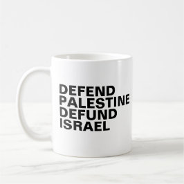 Caneca De Café Defenda a Palestina desfinancie Israel - Anti Isra