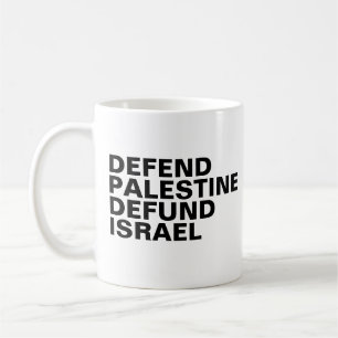Caneca De Café Defenda a Palestina desfinancie Israel - Anti Isra