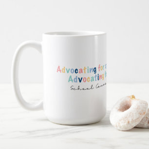 Caneca De Café Defendendo os Alunos - Orientador Escolar