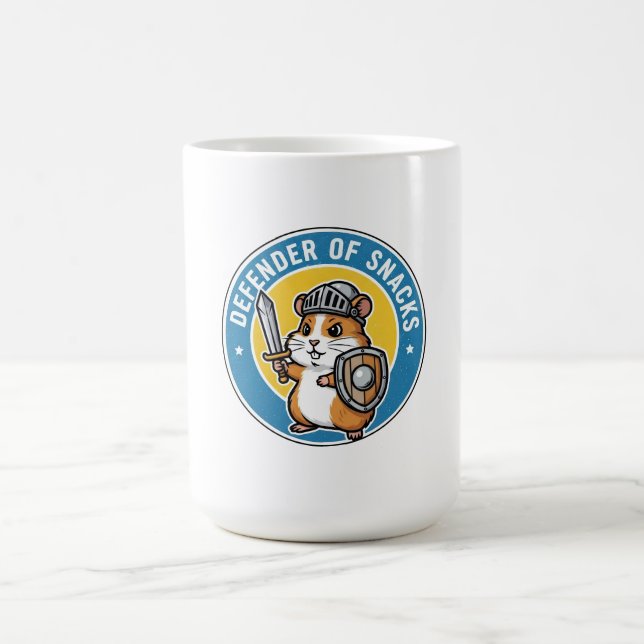Caneca De Café Defender of Snacks Hamster (Centro)