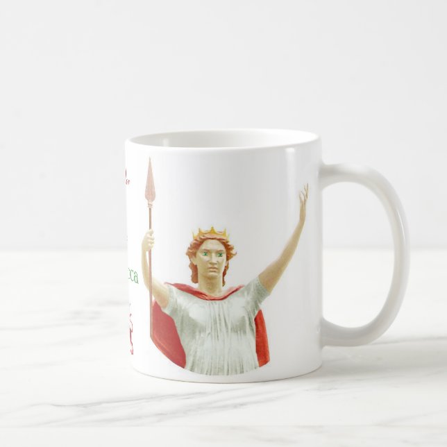 Caneca De Café Defensor de Boudicca da série do reino (Direita)