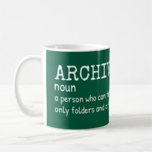 Caneca De Café Definição Arquivista - Biblioteca Humor Mug