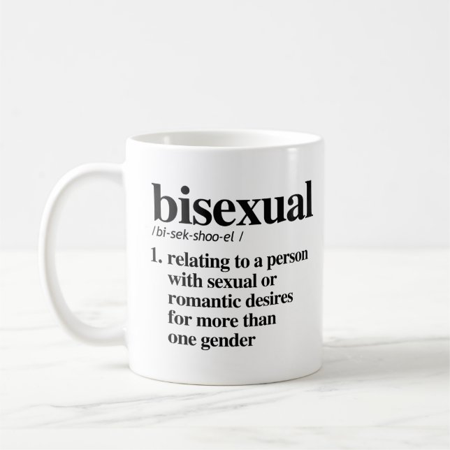 Caneca De Café Definição bissexual (Esquerda)
